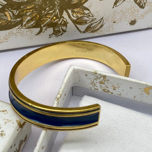 18K CD Black Code Bangle Bracelet - 图片 3