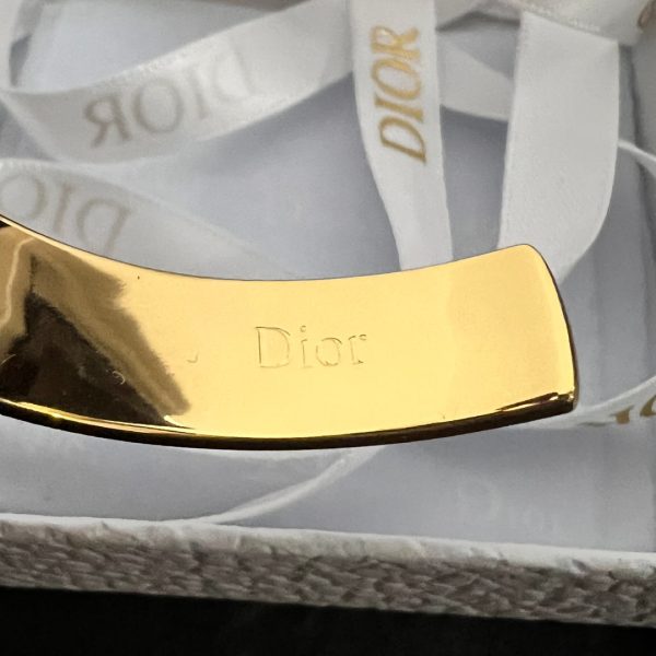 18K CD Cuff Thin Bracelet - 图片 7