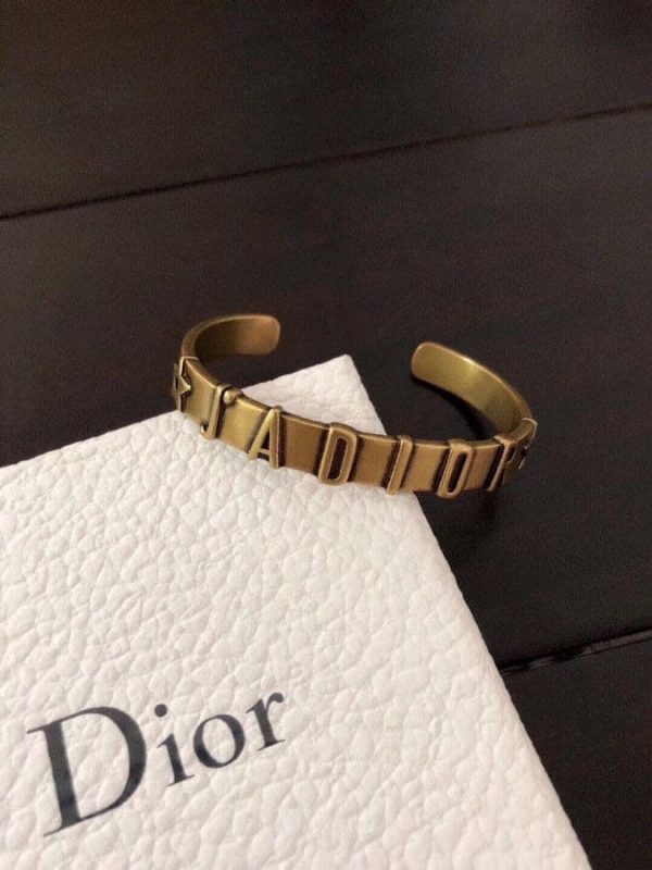 18K CD J’adior Star Open Cuff Bracelet - Image 2
