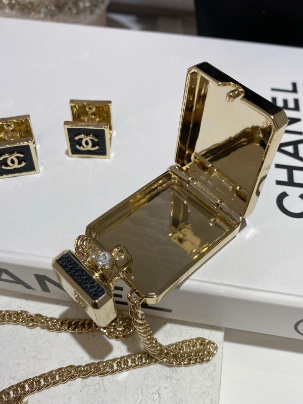 18K CC No.5 Perfume Pendant Vintage Necklace - 图片 4