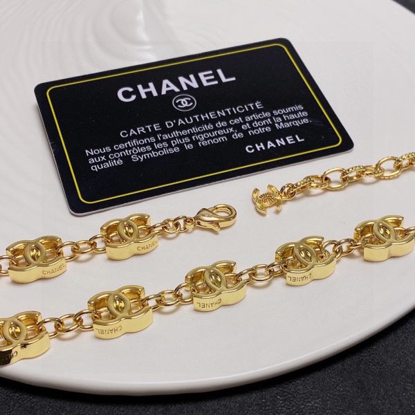 18K Multiple CC Choker Chain Necklace - 图片 5