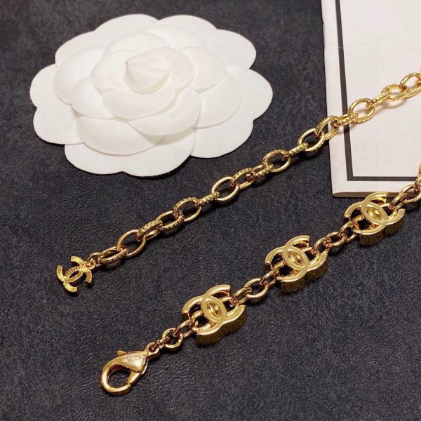 18K Multiple CC Choker Chain Necklace - 图片 6