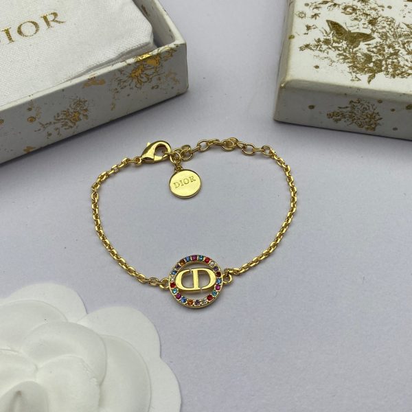 18K Petit CD Multicolor Crystals Bracelet - 图片 3