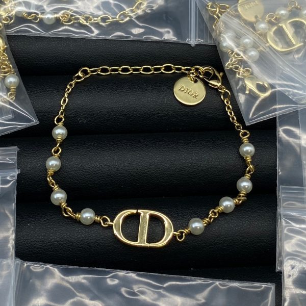 18K Petit CD Pearls Bracelet - 图片 2