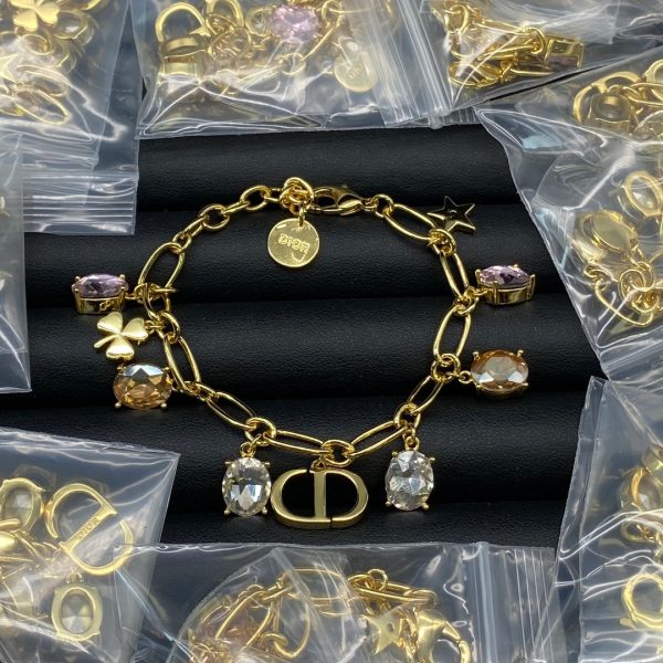 18K CD Vintage Crystals Bracelet - 图片 2