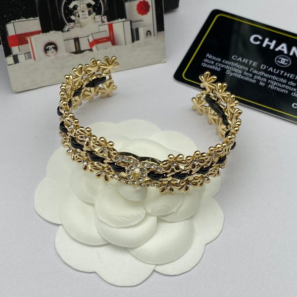 18K CC 2023 Black Cuff Bracelet - 图片 5