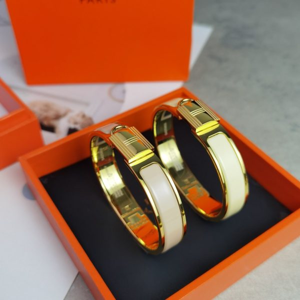 18K Clic Cadenas White H Bracelet - 图片 2