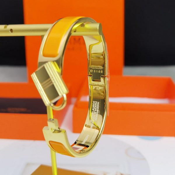 18K Clic Cadenas Orange H Bracelet - 图片 4