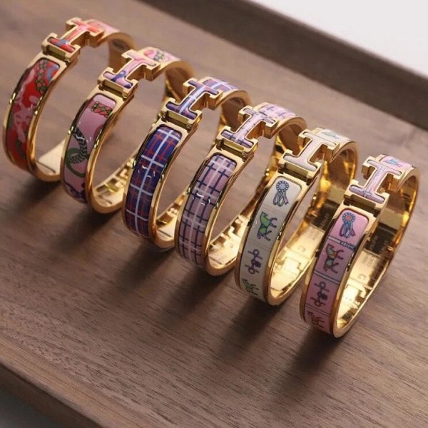 18K Clic H Panoplie Equestre Pink Bracelet - 图片 3