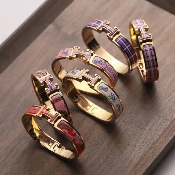 18K Clic H Panoplie Equestre Pink Bracelet - 图片 5