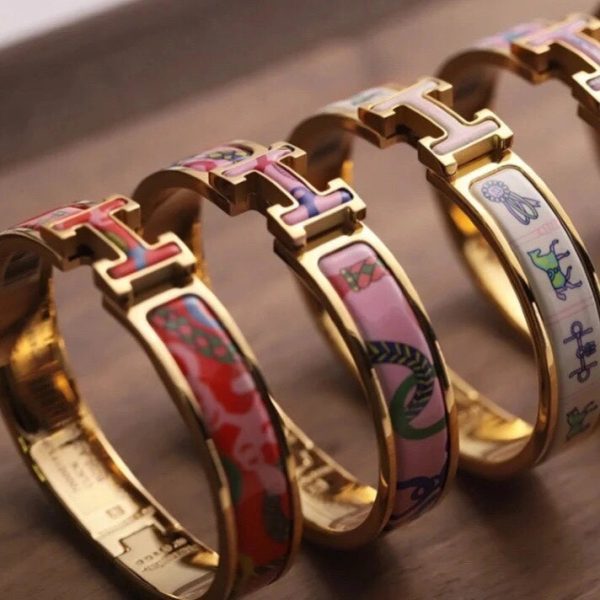 18K Clic H Panoplie Equestre Pink Bracelet - 图片 6