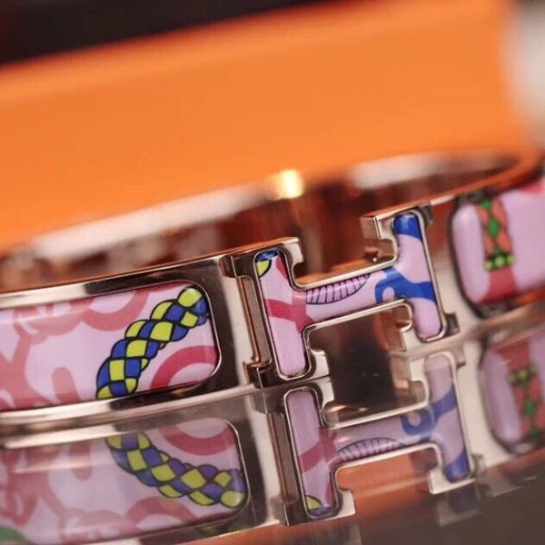 18K Clic H Panoplie Equestre Pink Bracelet - 图片 2