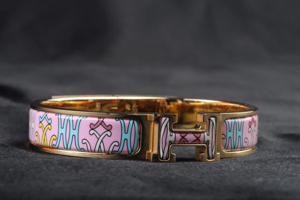18K Clic H H Lift Pink Bracelet - 图片 2