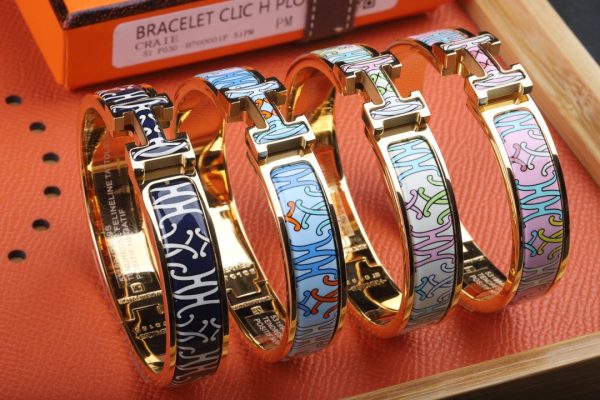 18K Clic H H Lift Pink Bracelet - 图片 8