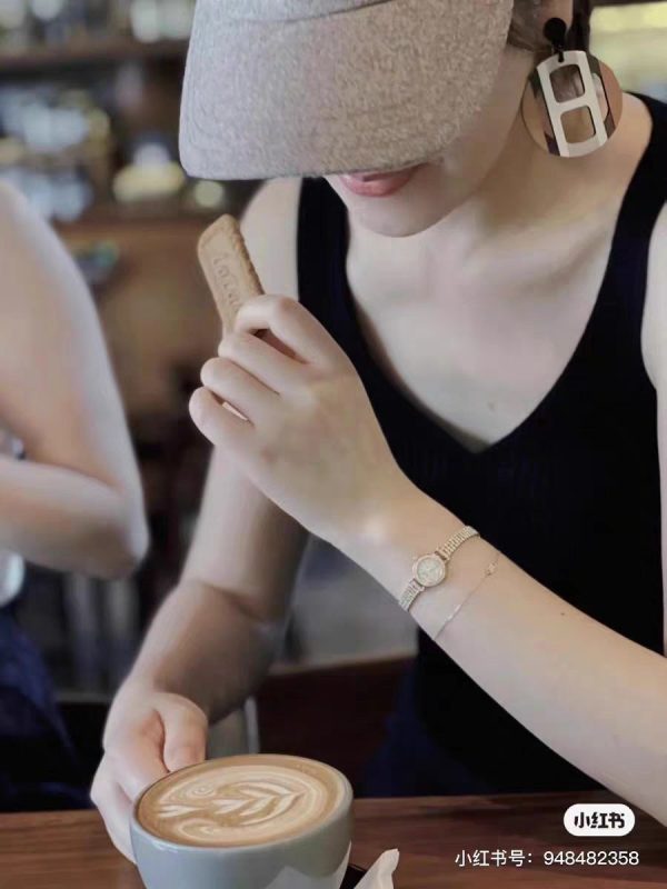 18K H Equipe Stud Earrings - 图片 5