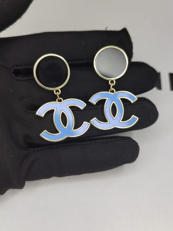 18K Classic Blue CC Dangle Earrings - 图片 2