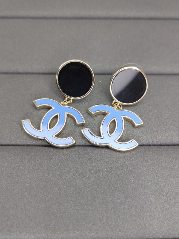 18K Classic Blue CC Dangle Earrings - 图片 3