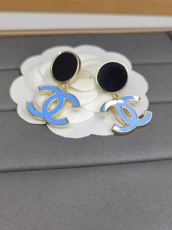18K Classic Blue CC Dangle Earrings - 图片 5