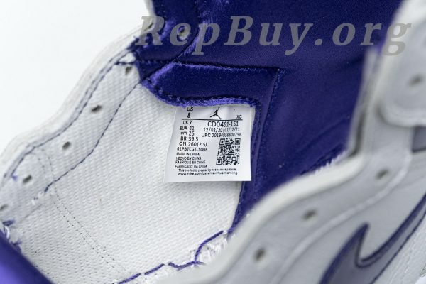 Top Version Air Jordan 1 Retro High Court Purple (W) CD0461-151 - 图片 20