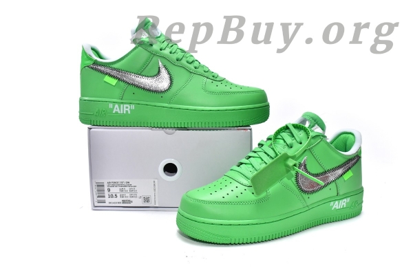 Top Version Nike Air Force 1 Low Off-White Light Green Spark DX1419-300 - 图片 4