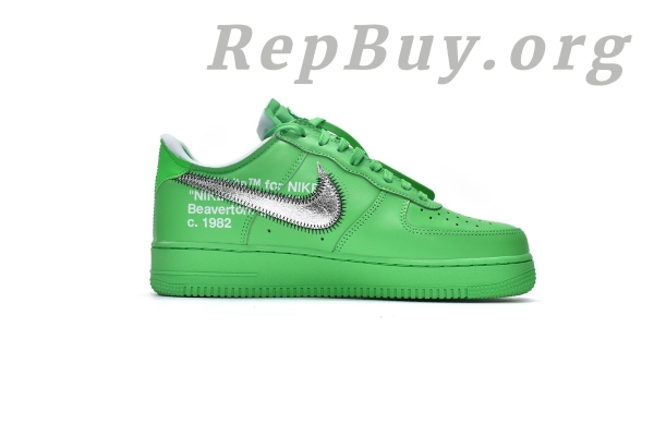 Top Version Nike Air Force 1 Low Off-White Light Green Spark DX1419-300 - 图片 19
