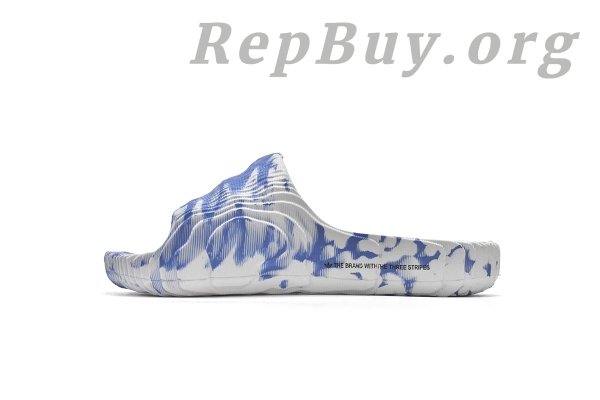 adidas originals Adilette 22 Slides Blue White HP6528 - 图片 2