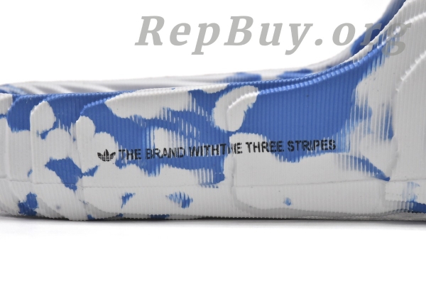 adidas originals Adilette 22 Slides Blue White HP6528 - 图片 6