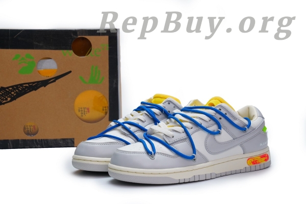 Top Version SB Dunk  Low Off-White Lot 10  DM1602-112 - 图片 3