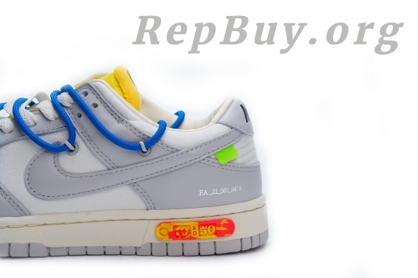 Top Version SB Dunk  Low Off-White Lot 10  DM1602-112 - 图片 8