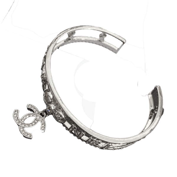 18K CC Diamond Open Bracelet