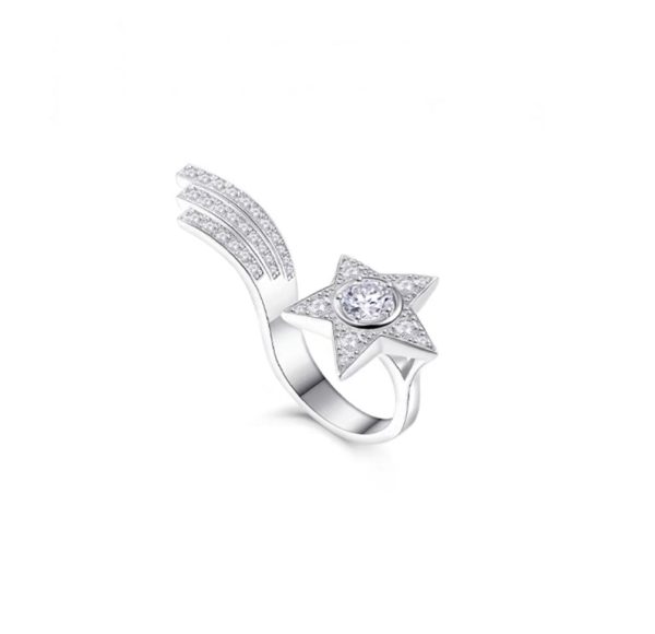 18K CC Comète Diamonds Ring
