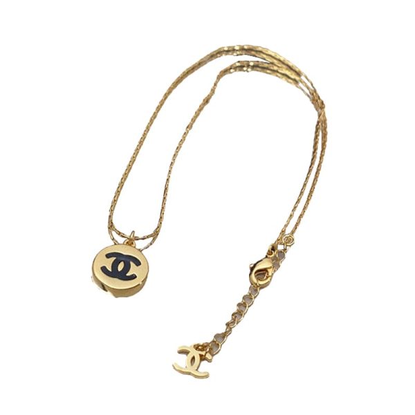 18K CC Pendant Necklace