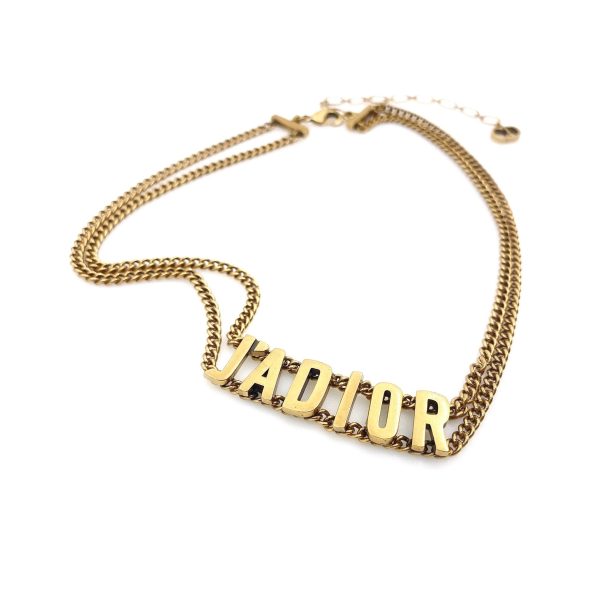 18K CD J'Adior Choker Chain Necklace - 图片 3
