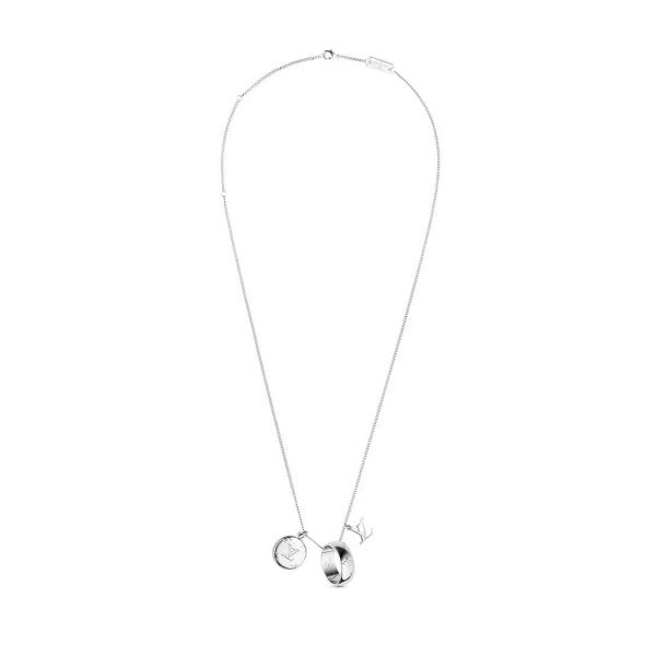18K Louis Monogram Charms Necklace - 图片 3