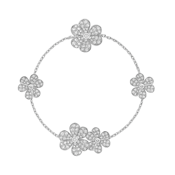 18K Frivole Diamonds Clover Bracelet