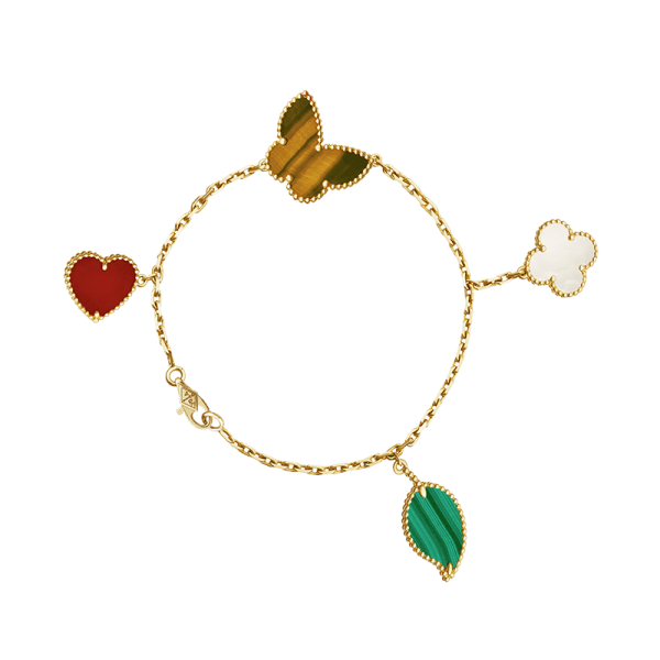 18K Lucky Alhambra Four Motifs Clover Bracelet