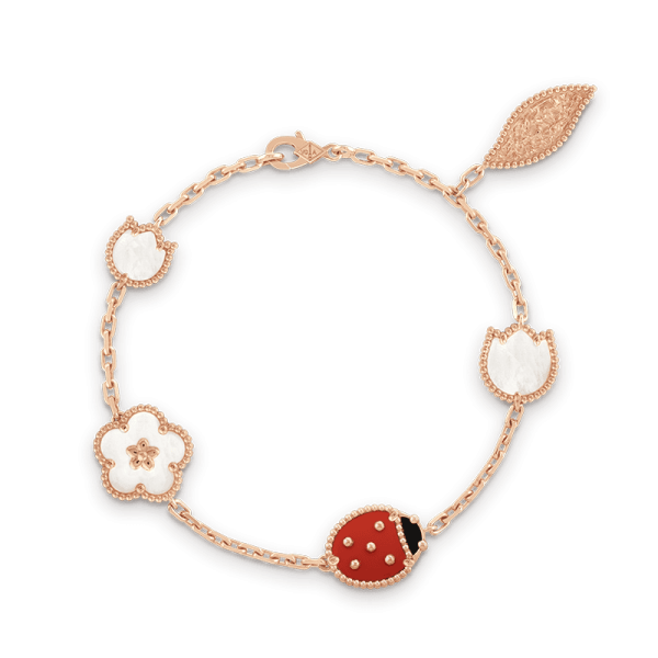 18K Lucky Spring Five Motifs Clover Bracelet