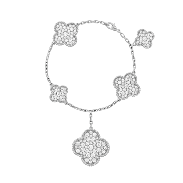 18K Magic Alhambra Five Motifs Clover Bracelet