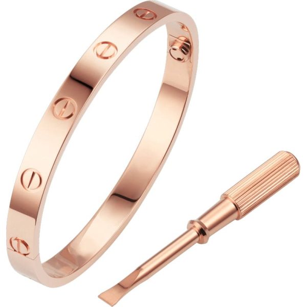 18K Rose Gold Love Bracelet - 图片 8