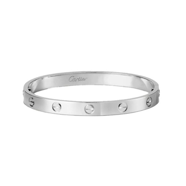 18K White Gold Love Bracelet