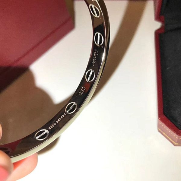 18K Love Diamond-Paved Ceramic Bracelet - 图片 6