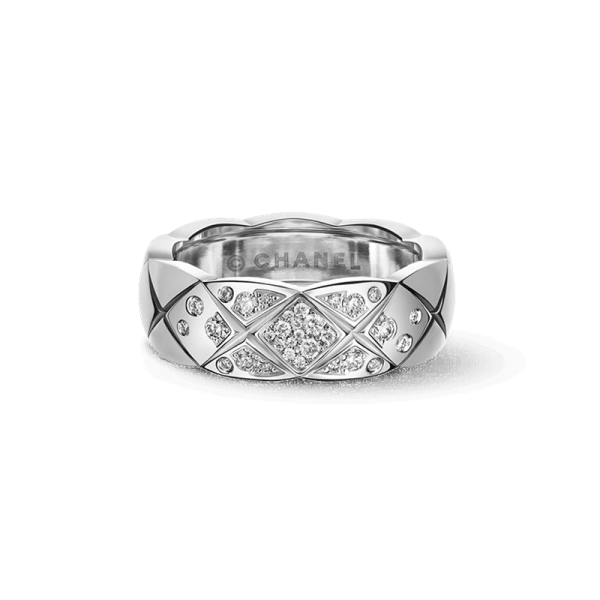 18K White Gold CC Coco Crush Diamonds Ring