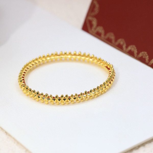 18K Yellow Gold Clash De Bracelet - 图片 2