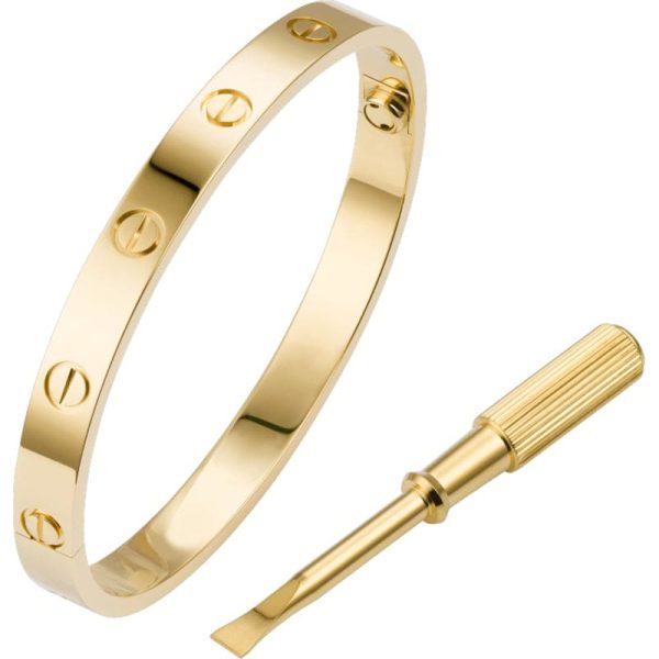 18K Yellow Gold Love Bracelet - Image 2