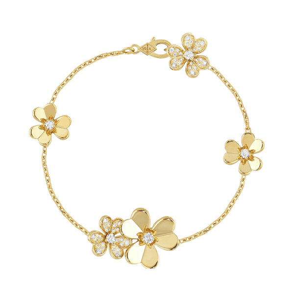 18K Frivole Diamonds Clover Bracelet