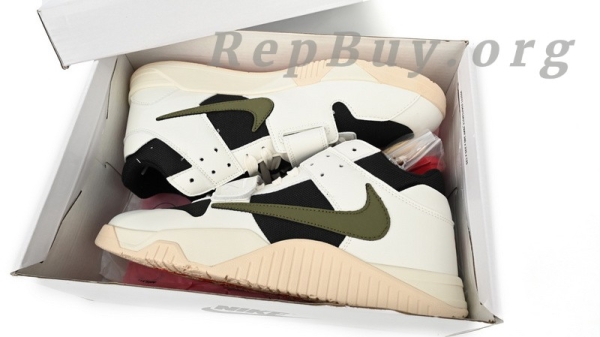Travis Scott x Jordan Cut the Check SP Medium Olive - 图片 12