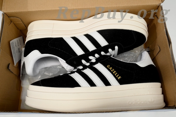 Adidas Gazelle Bold Core Black White HQ6912 - 图片 10