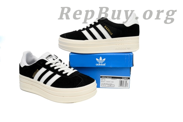 Adidas Gazelle Bold Core Black White HQ6912 - 图片 12