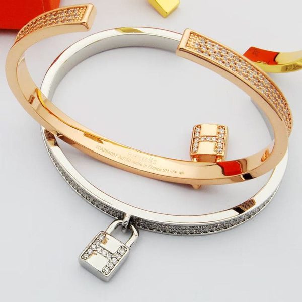 18K Kelly Clochette Diamond H Bracelet - 图片 5