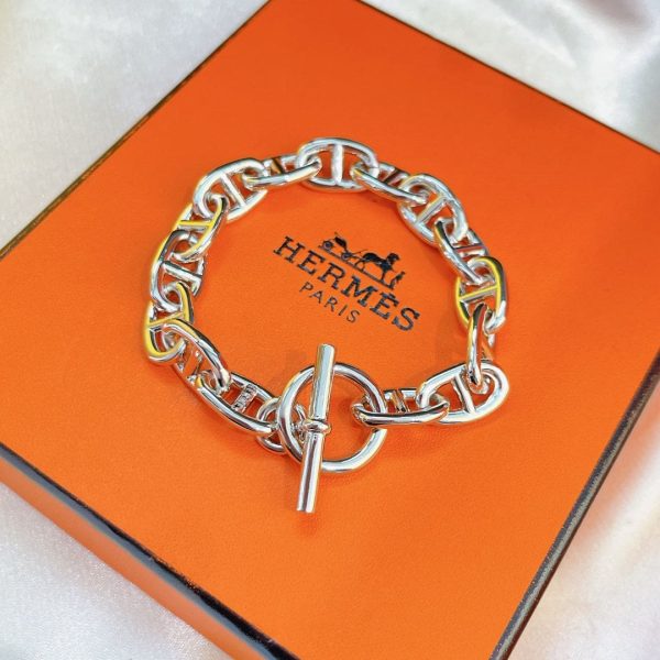 18K Chaîne D'ancre Enchaînée H Bracelet - 图片 5
